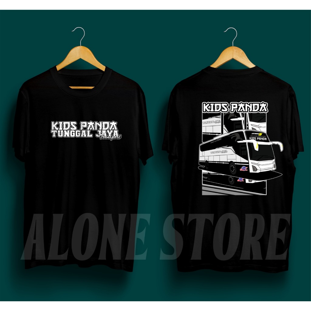 Kaos Bus KIDS PANDA JetBus5  Bus Tunggal Jaya  Kaos Sablon Bus mania