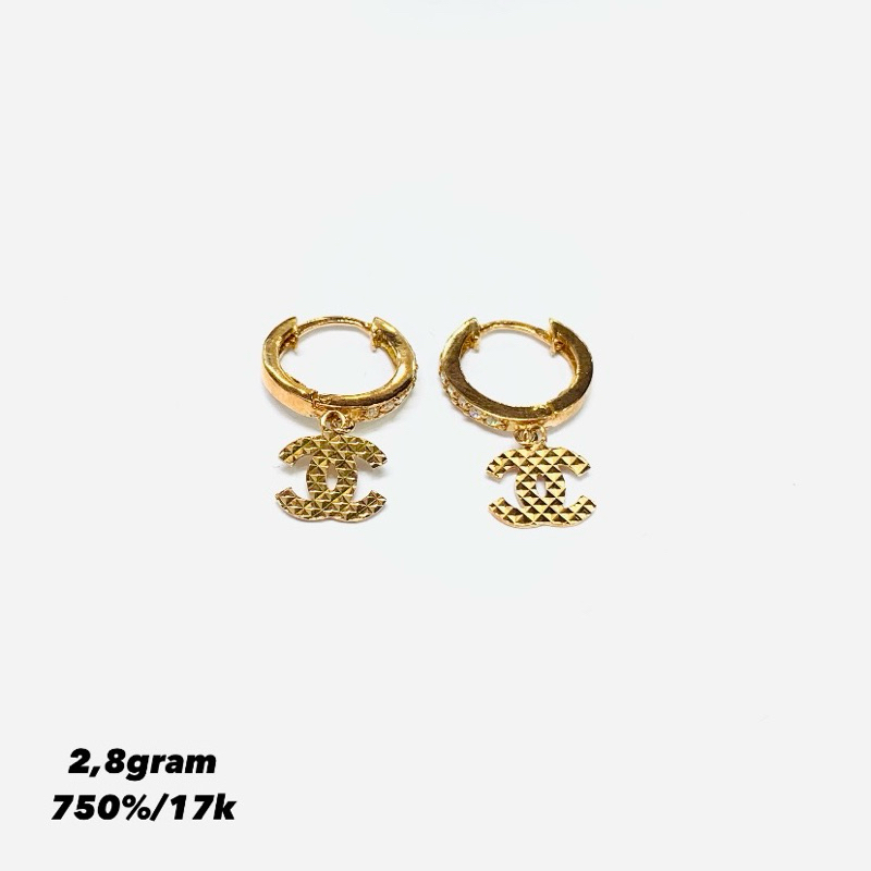 anting emas fashion 750%/17k