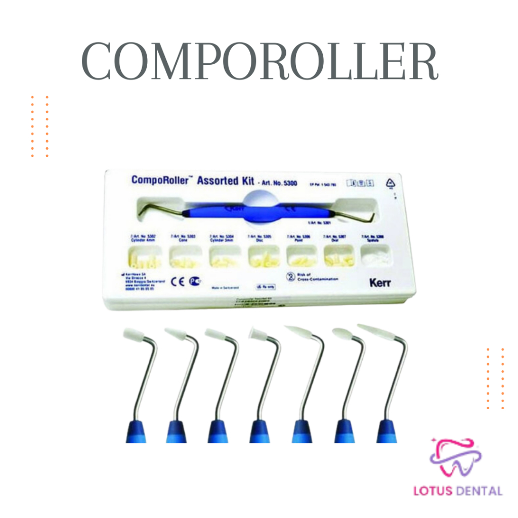 Dental Kerr CompoRoller Composite Modeling Instrument Assorted Kit