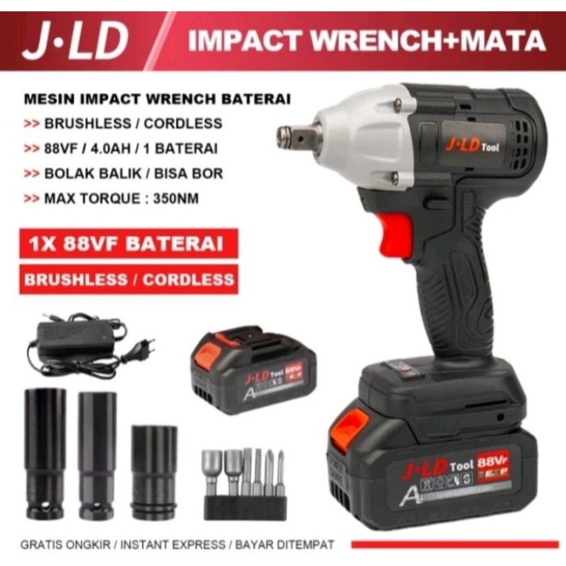 impact wrench jld  cordless 48s COD batrai 88vf