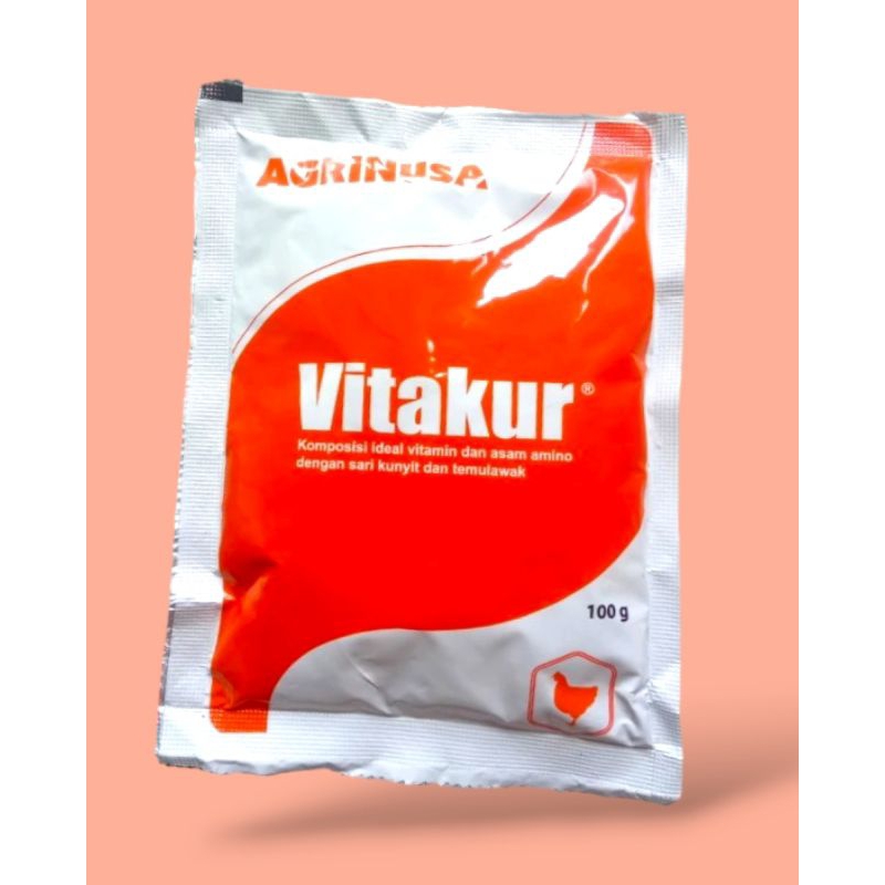 VITAKUR 100 Gr Vitamin Herbal Hewan Ternak Agrinusa