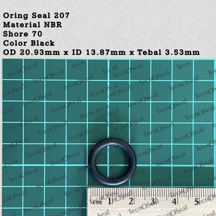 Oring Seal Sil 207 Black NBR70 - Oring Sil Eceran Satuan Grosir