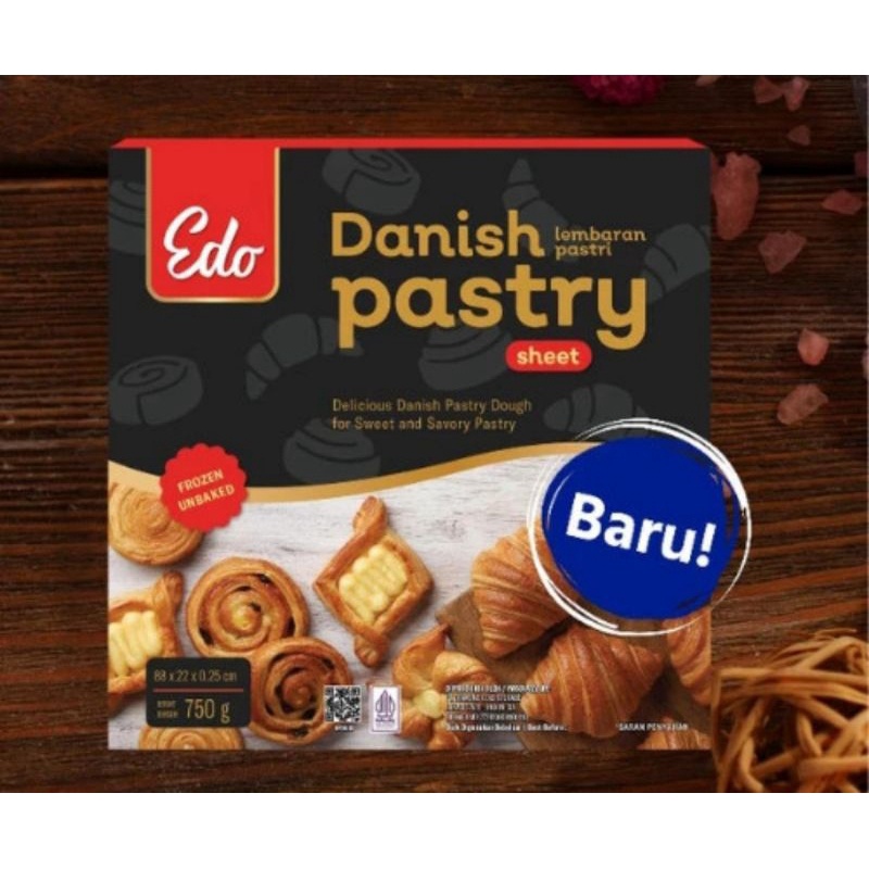 

1212 SALE edo danish pastry sheet 75gr murah