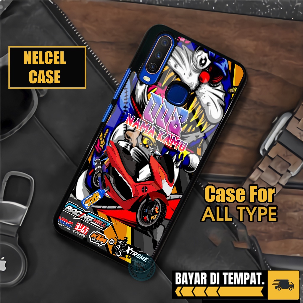 NELCEL CASE SOFTCASE GLASS RACING ALL TYPE VIVO Y12 Y15 Y17 Y12i Y11 TERBARU