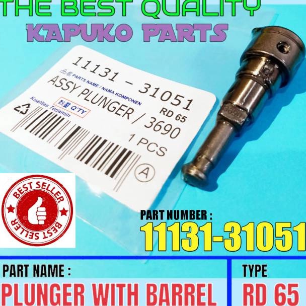 qc RD 65 PLUNGER WITH BARREL KUBOTA 65PK
