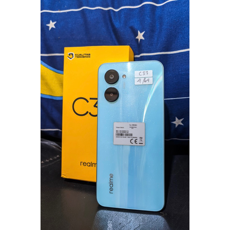 REALME C33 ram 4gb internal 64gb