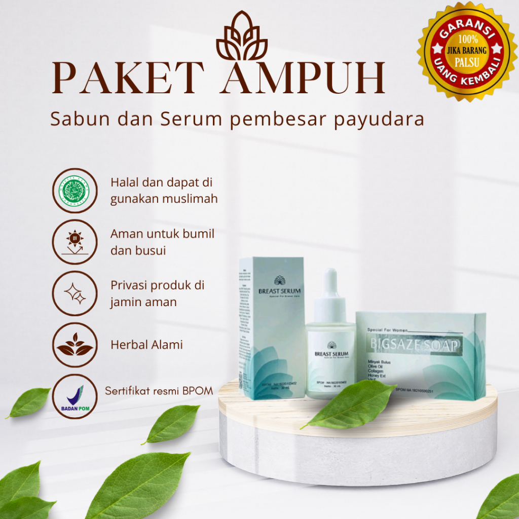 Privasi Aman Paket ampuh pembesar dan pengencang payudara dan bokong super cepat permanen bpom asli 