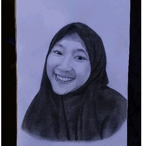 

(Tanpa Bingkai) A4 Sketsa Lukis Wajah | sketsa wajah | lukis realis | kado lukis