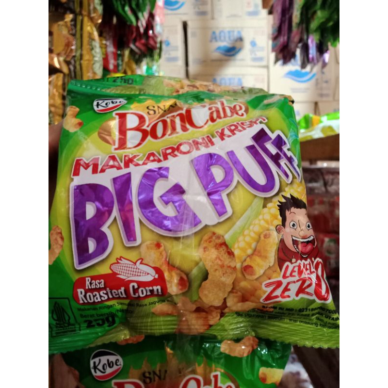 

Snack Bon Cabe Makaroni Krispi Big Puff Rasa Jagung Bakar 10Pcs