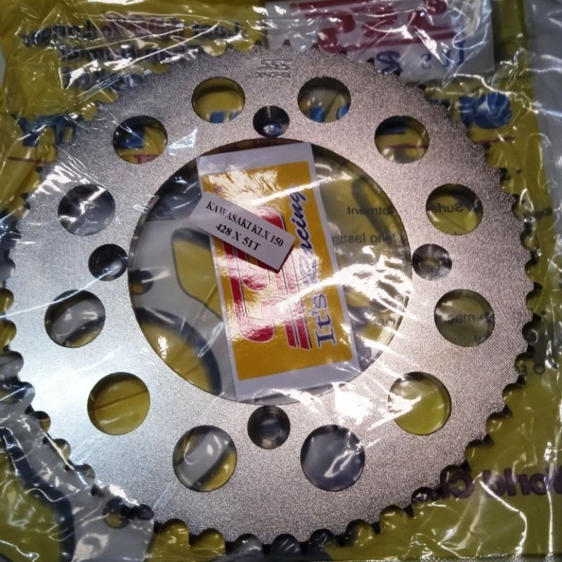 Gir gear belakang sss klx 150/klx bf/D-treker tebal 428-51-52-53-54-55