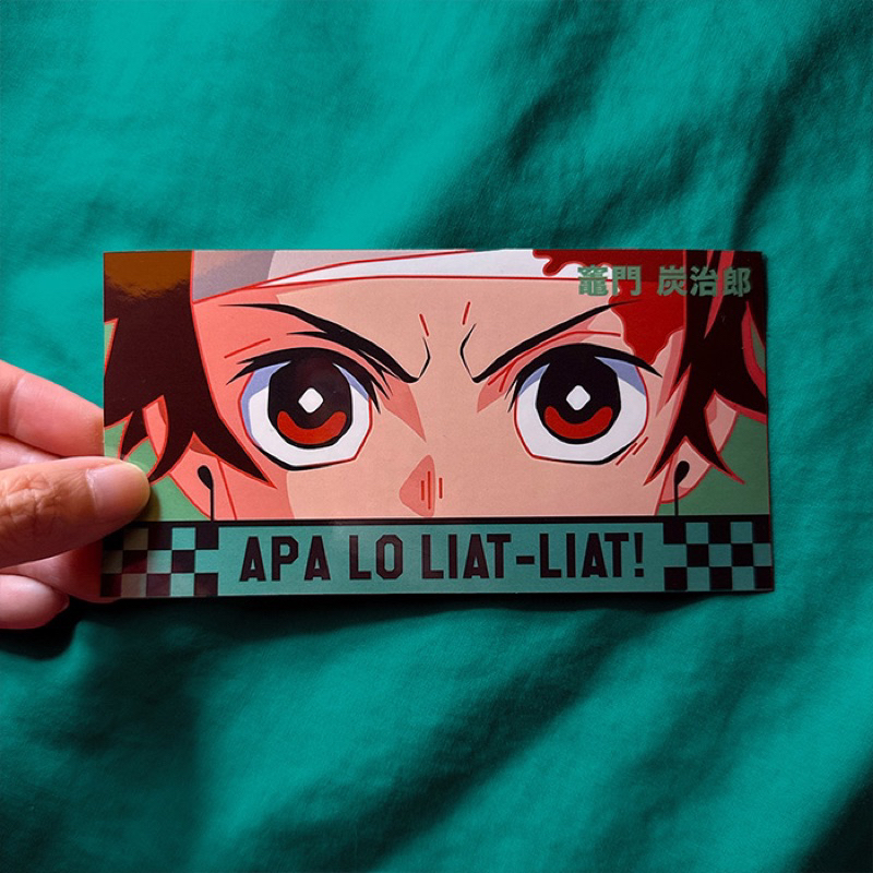 

Sticker Anime Jepang - Tanjiro DEMON SLAYER kimetsu no yaiba