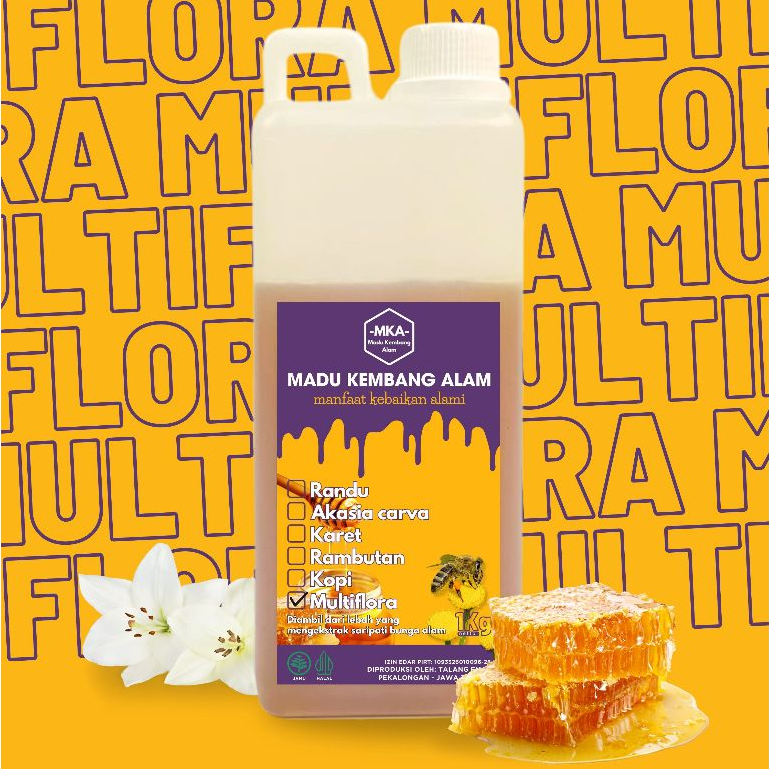 

MADU MURNI 100% NECTAR MULTIFLORA - MADU KEMBANG ALAM 1KG