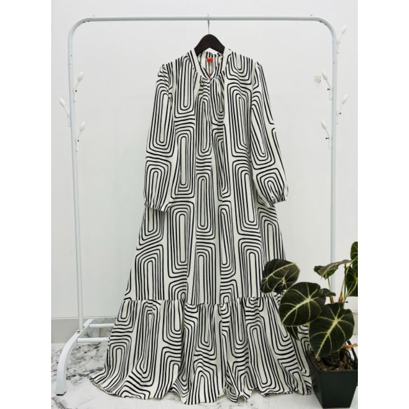 Gamis Lizam Terbaru Kekinian bahan Crinkle Adem Dan Halus