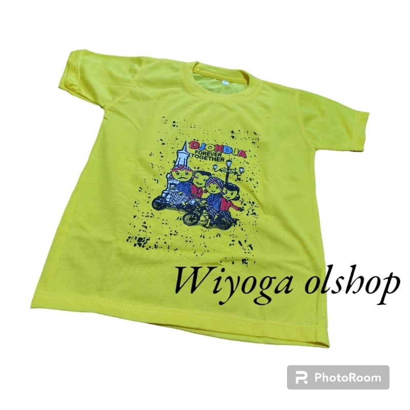 Kaos anak jogja kaos malioboro oleh oleh khas jogja bahan polyester HANYA KAOS / kaos jogja anak 3-8