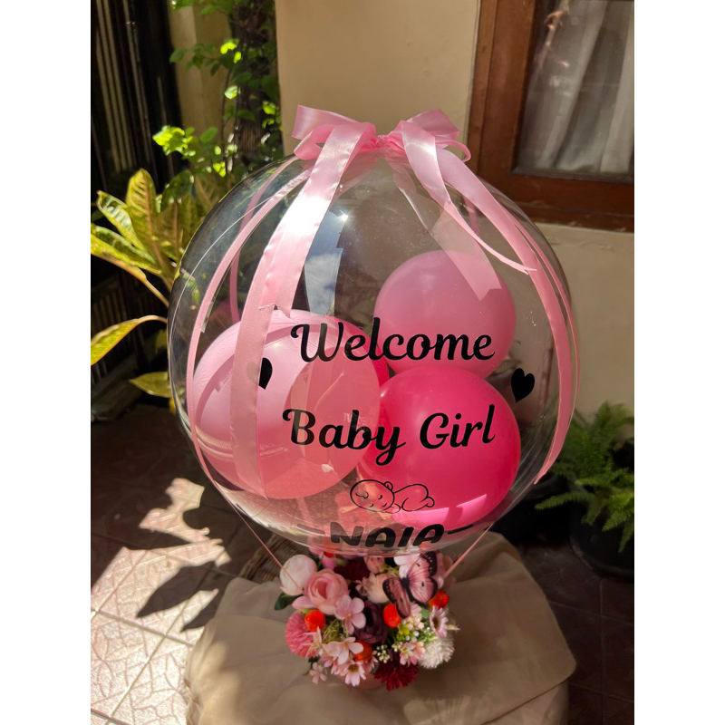 TERIMA DADAKAN BUKET BUNGA BALON BABY BORN