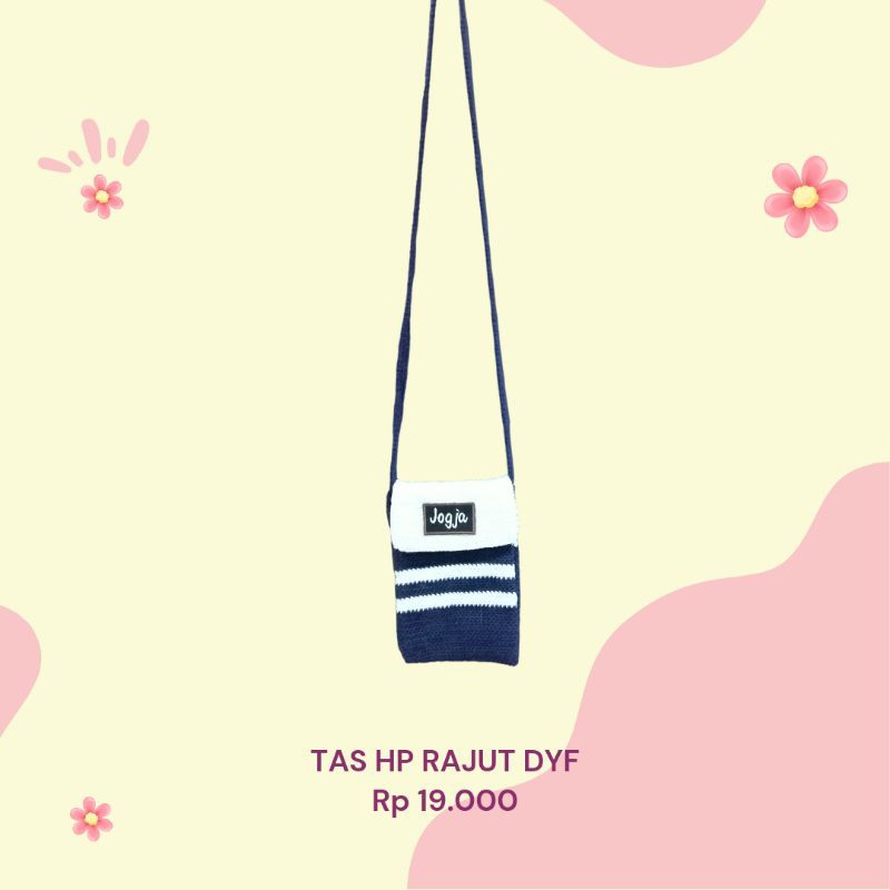 TAS SLEMPANG HP RAJUT JOGJA