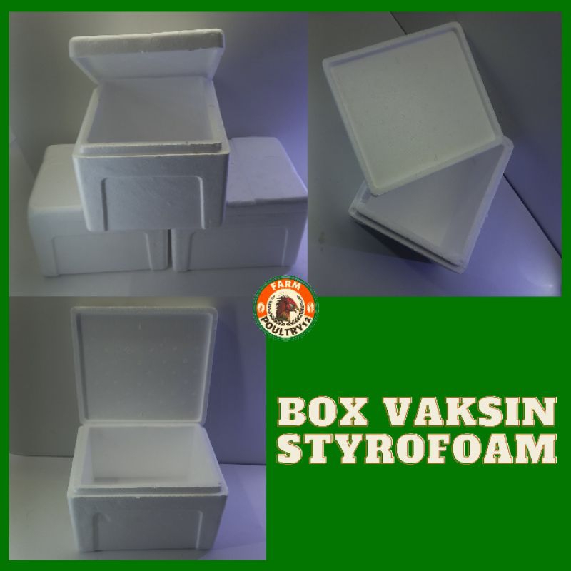 BOX VAKSIN KOTAK STYROFOAM KOTAK VAKSIN/ BOX BOTOL KACA MEDIA TANAM HIDROPONIK PENGIRIMAN IKAN