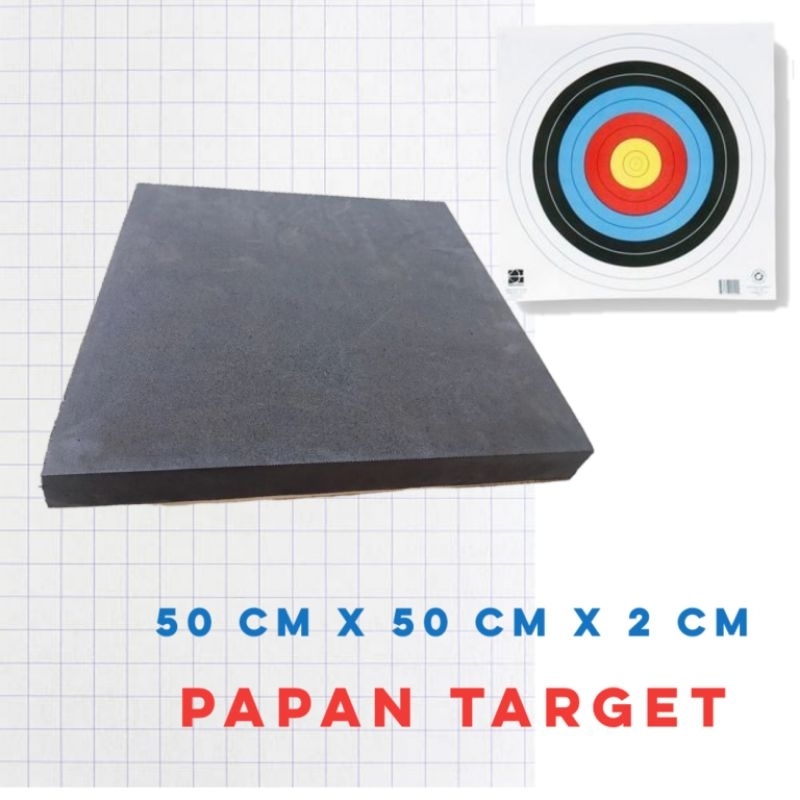 Papan target panahan 50 x 50 cm