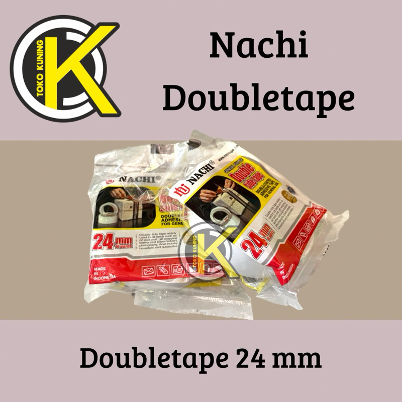

Isolasi doubletape nachi 24 mm | isolasi bolak balik 24 mm | isolasi doubletape 2cm