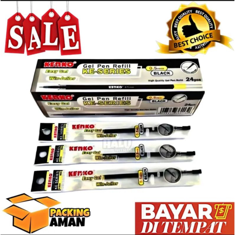 

(BISA COD) PROMO 1 Pcs Refill / Isi Ulang Pulpen Easy Gel Kenko 0.5 mm KE Series