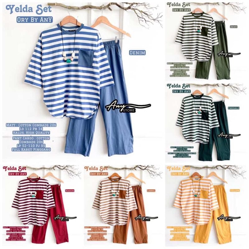 Yelda Set//Set Wanita Kekinian Daily Set Wanita//Daily One Set