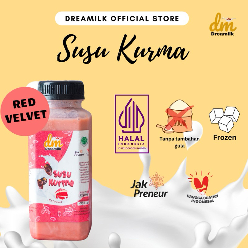 

SUSU KURMA Dreamilk Rasa RED VELVET 260ml