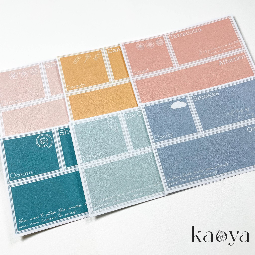 

8pcs Collage Label Paper 1 Memo Pad Journal Jurnal Scrapbook DIY Bujo by KaoyaShop