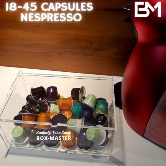 Acrylic Organizer Mesin Kopi Espresso Mesin Espresso Machine Nescafe Dolce Gusto Nespresso Capsule D