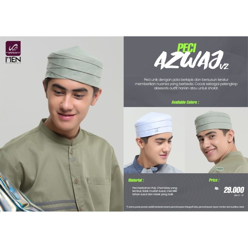 Rabbani Peci Azwaj V2 || Peci Dewasa