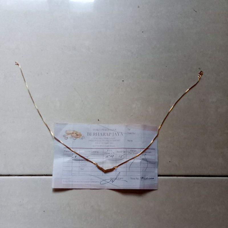 EMAS KALUNG ASLI 15 GRAM