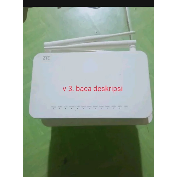 ONT zte zxhn f609 v3 GPON ONU port hijau