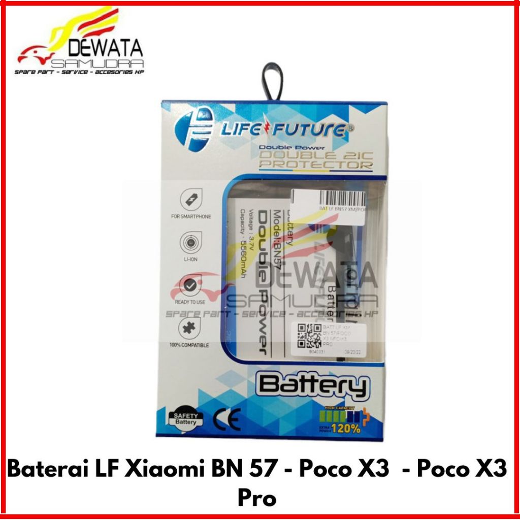Baterai - Batrai - Battery LF Xiaomi BN 57 - Poco X3  - Poco X3 Pro