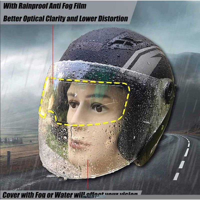 Anti Fog Helm Kaca Film Helm Sticker Kaca Helm Antifog Sticker Anti Kabut Helm