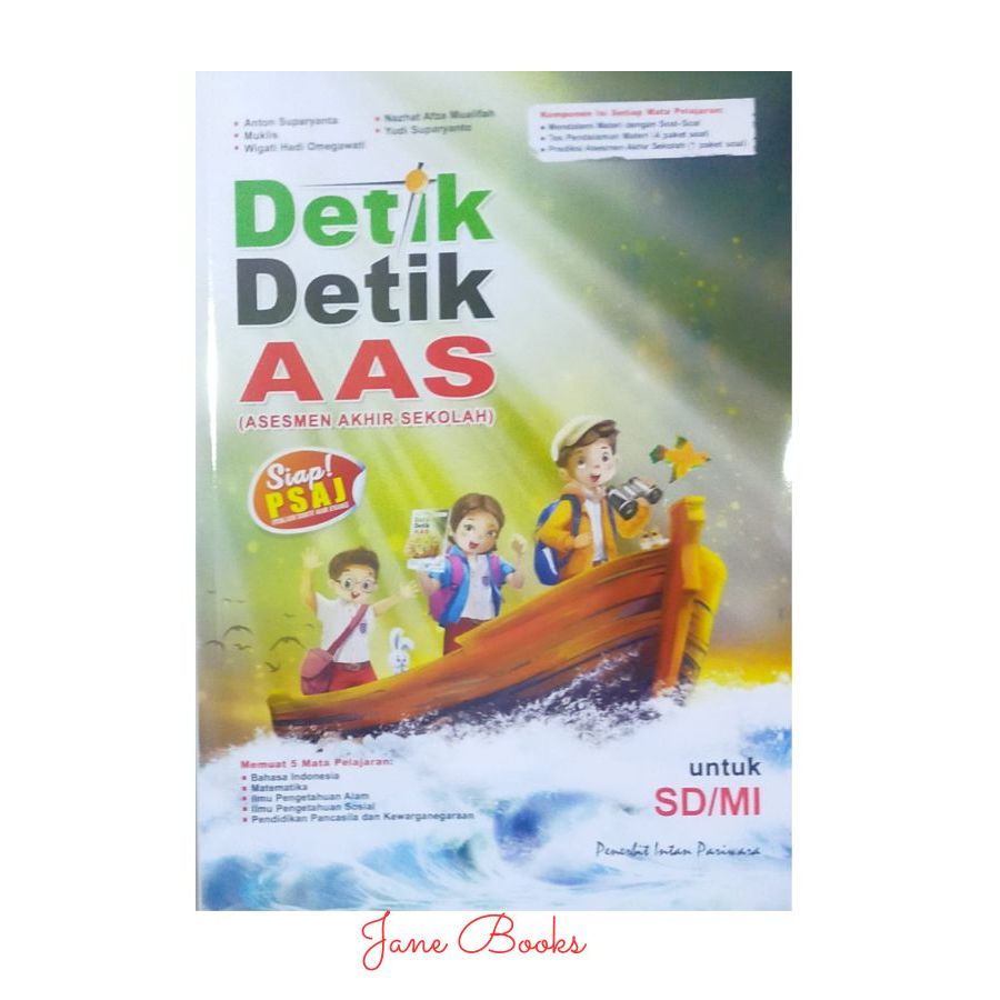 Buku Persiapan Ujian DETIK-DETIK ASESMEN AKHIR SEKOLAH Kelas 6 SD Penerbit Intan Pariwara