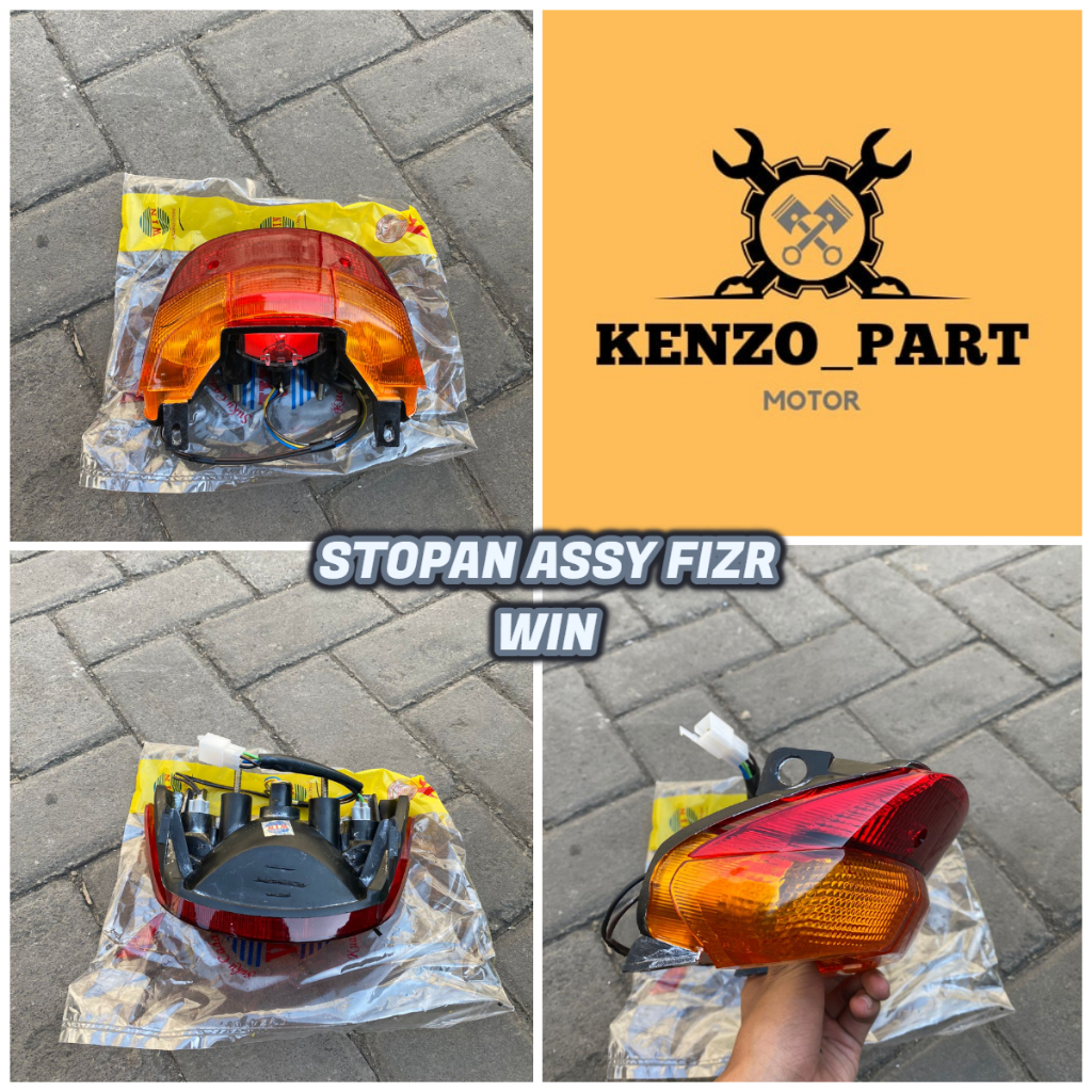 LAMPU STOP BELAKANG ASSY / STOPAN ASSY FIZR WIN || STOPAN ASSY BELAKANG FIZR MERK WIN