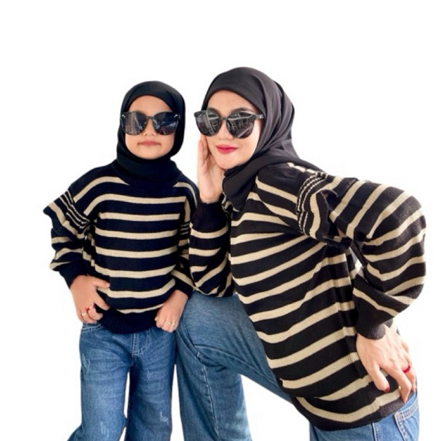 Baju sweater Couple ibu dan anak perempuan ZIYA RAMPLE