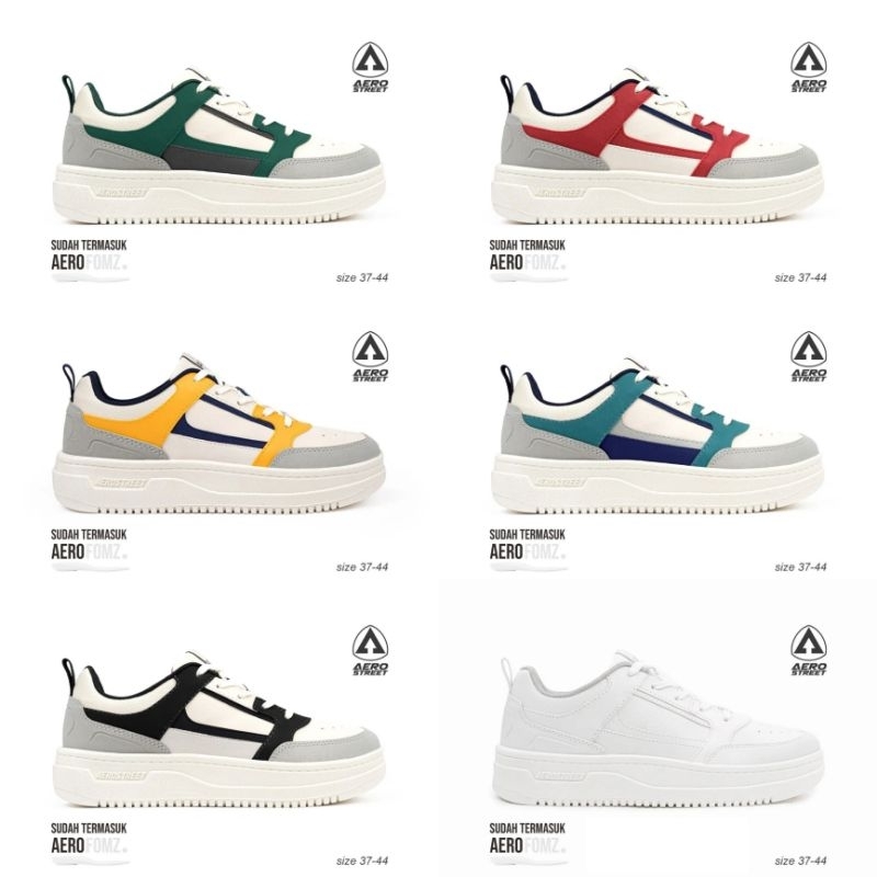 Aerostreet Brooklyn 37-44 - Sepatu Sneakers Kasual Pria Wanita
