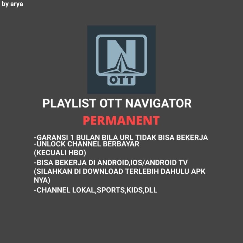 PLAYLIST OTT NAVIGATOR PERMANENT