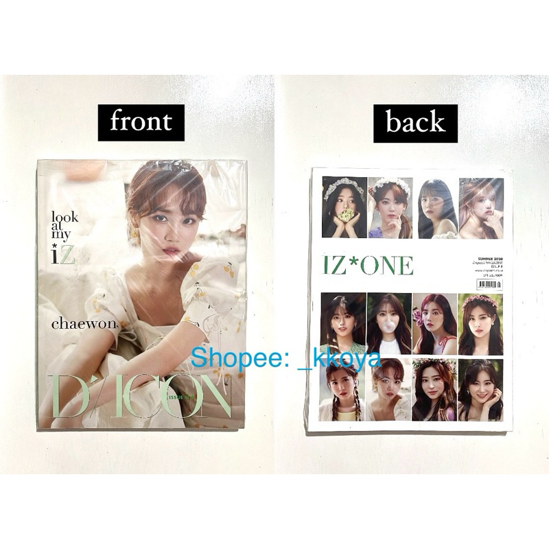 official iz*one izone kim chaewon look at my iz dicon d-icon magazine majalah le sserafim