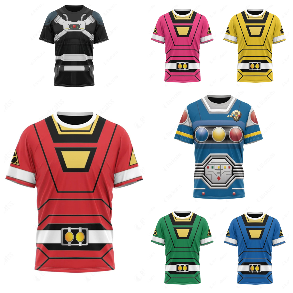 Kaos Power Rangers Turbo Kaos Dewasa Gekisou Sentai Carranger Super Sentai Kaos Power Rangers Sublim