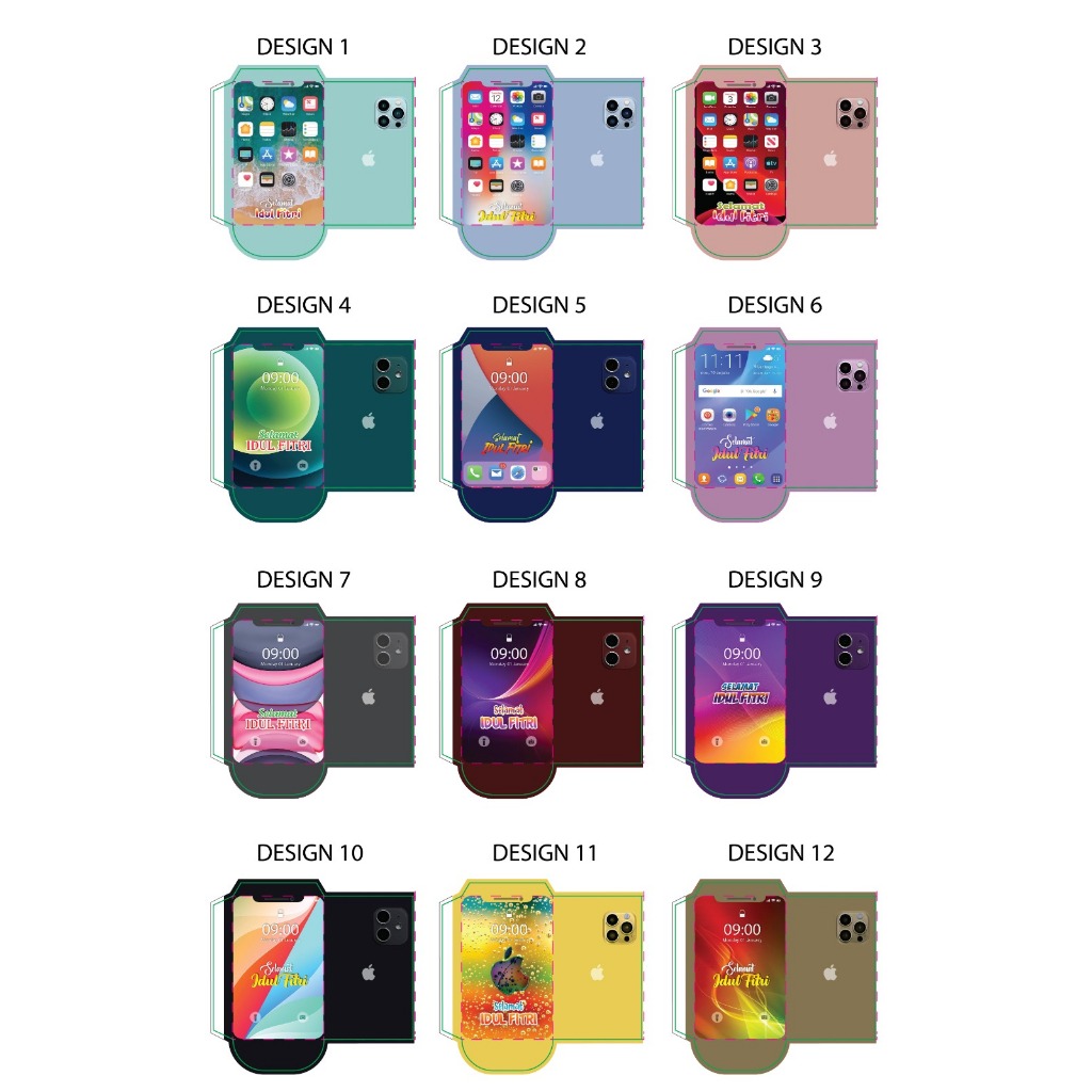 

Amplop ampau lebaran motif iphone uk medium isi 10 lembar