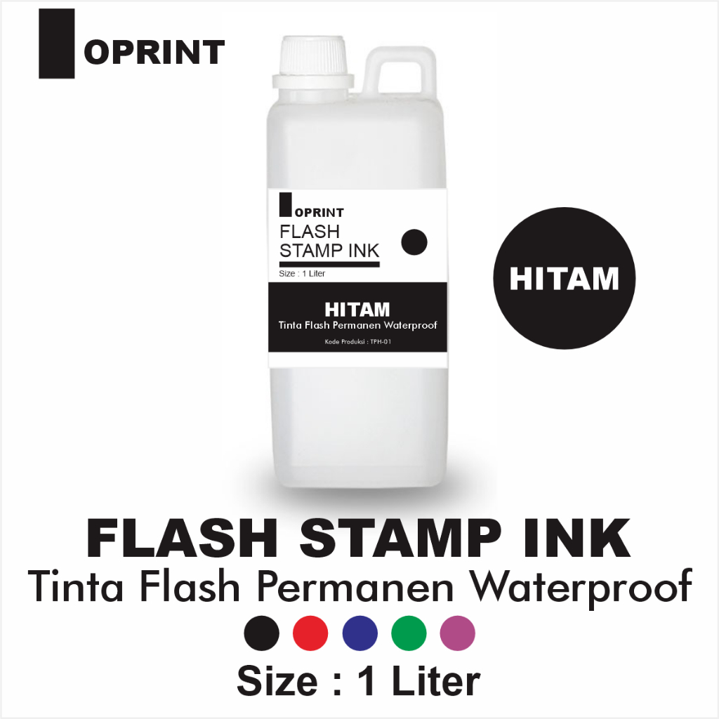 

RK Tinta Stempel Flash PLASTIK Permanen Waterproof 1 Liter