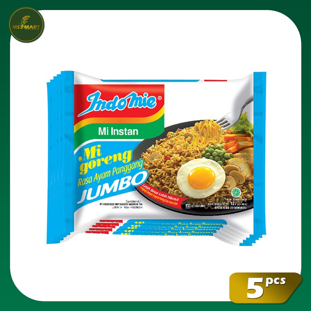 

Indomie Goreng Ayam Panggang Jumbo 5 Pcs 127 Gram | MS3 Mart