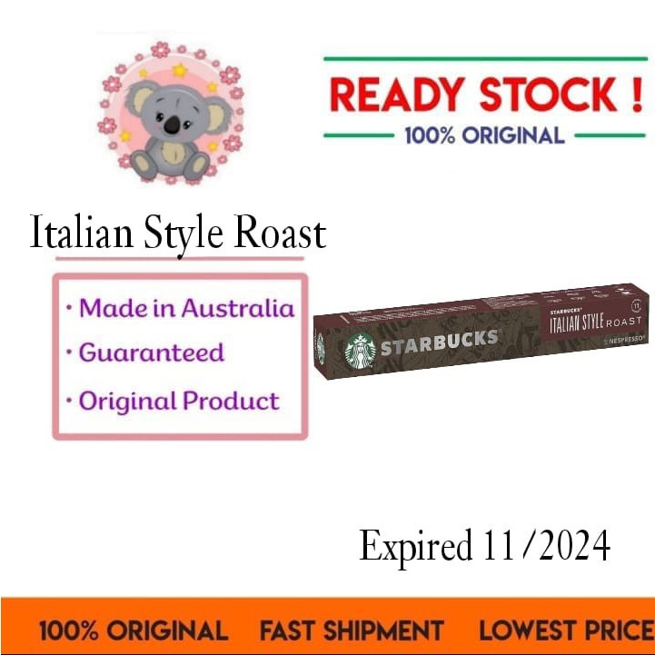 

Starbucks Nespresso Italian Style Roast Coffee Capsules / Kapsul Kopi