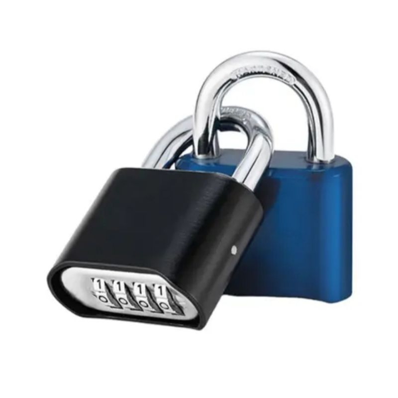 Gembok Padlock 4 Digits Combination Key Anti Air Dan Karat