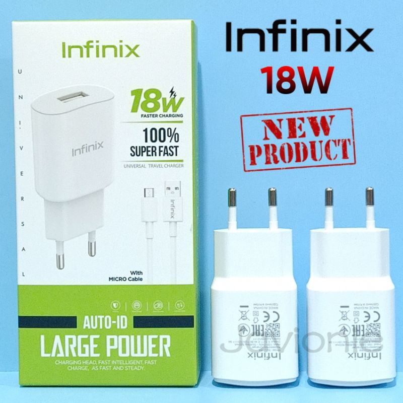 Charger Cas Casan HP INFINIX HOT 9 10 10S 11 12i 20i NFC Play Original Micro USB Fast Charging 10W 1