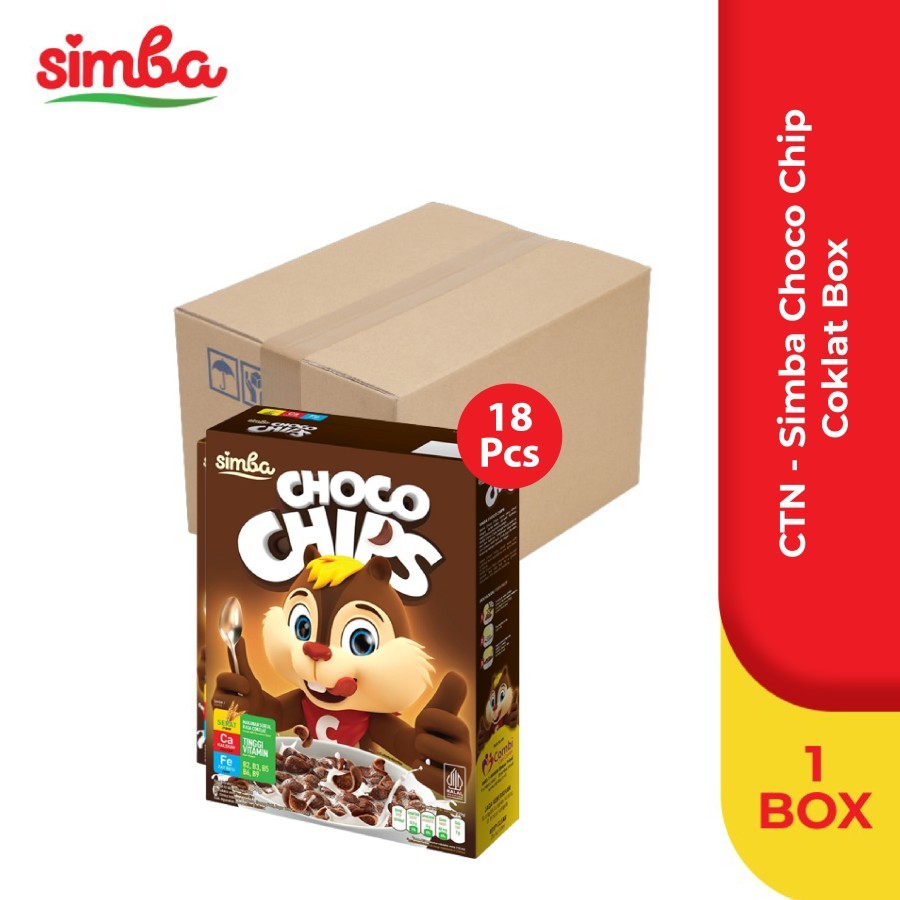 

CTN - SIMBA Choco Chips FB 18x300gr Extra 10% (2 inner x 181.5gr)