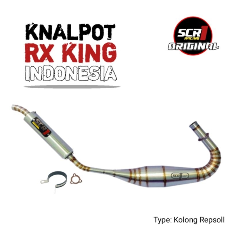 Knalpot RX king Kolong Repsoll model ninja SCR1 rxs yt115
