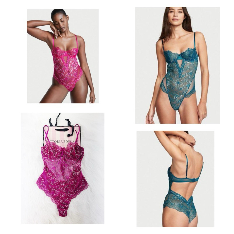 VS sapphire lace bodysuit