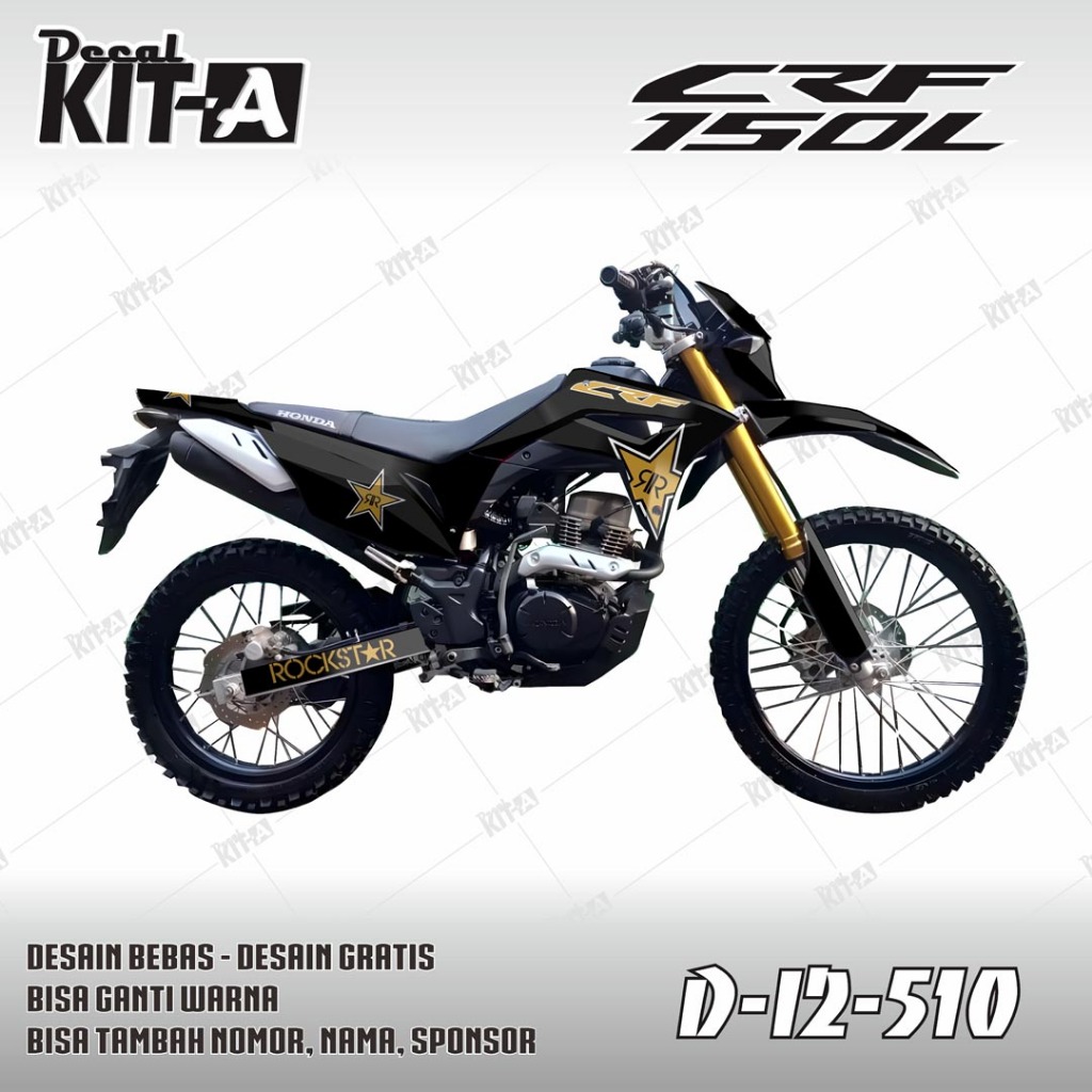 Decal CRF 150 L MOTIF ROCKSTAR D-I2-510